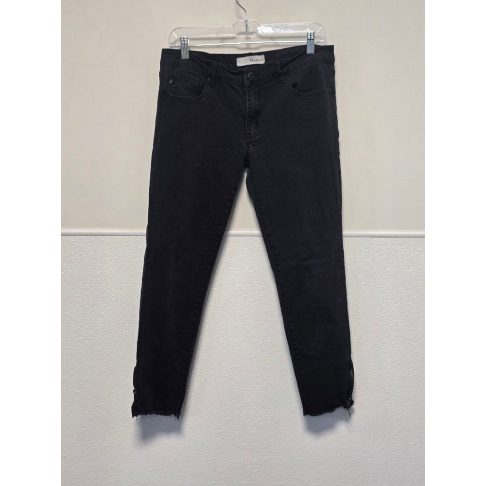 Women's Kancan Jeans, 13/30, Black Zipper‎ ankles